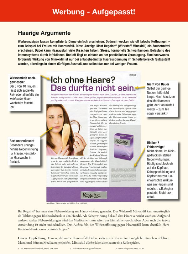 Werbung Aufgepasst