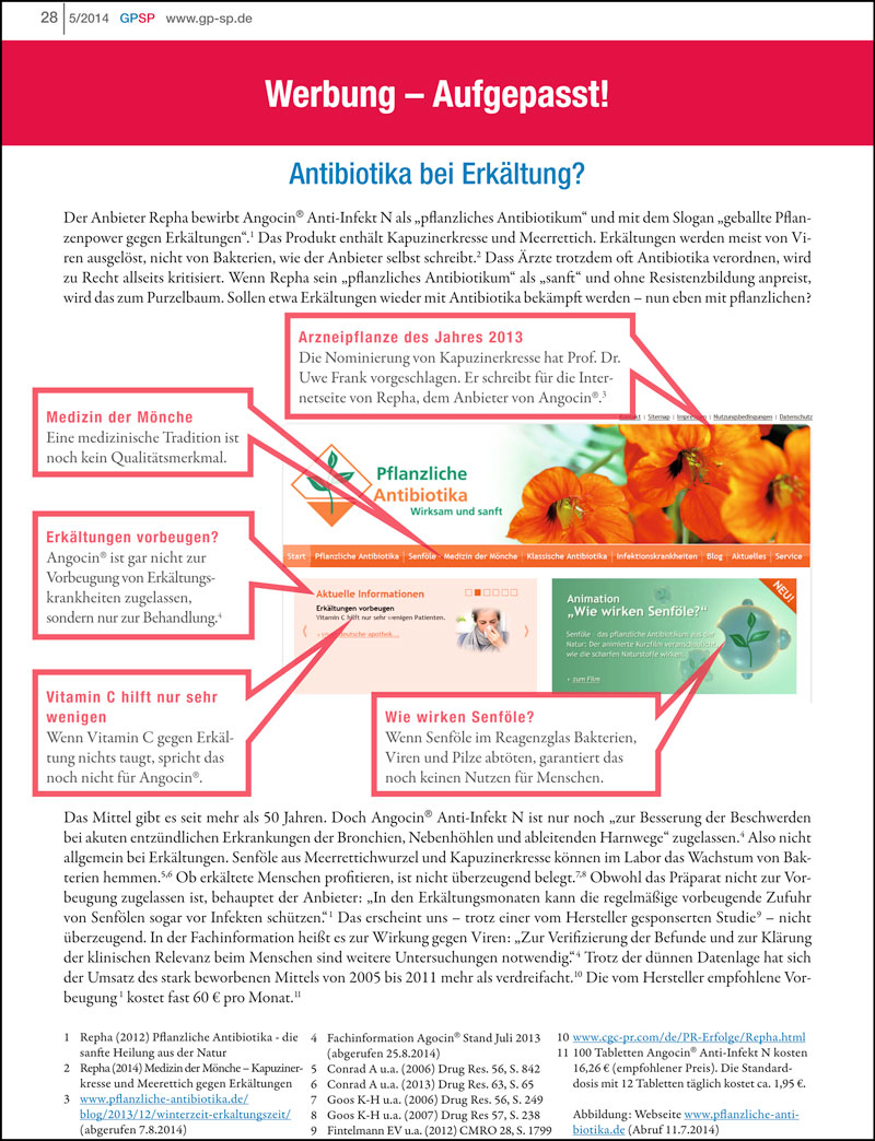 Werbung - Aufgepasst! Antibiotika bei Erkältung? | Guten ...