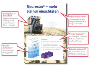 Werbung für das homöopathische Mittel Neurexan® für Erholung und besseren Schlaf