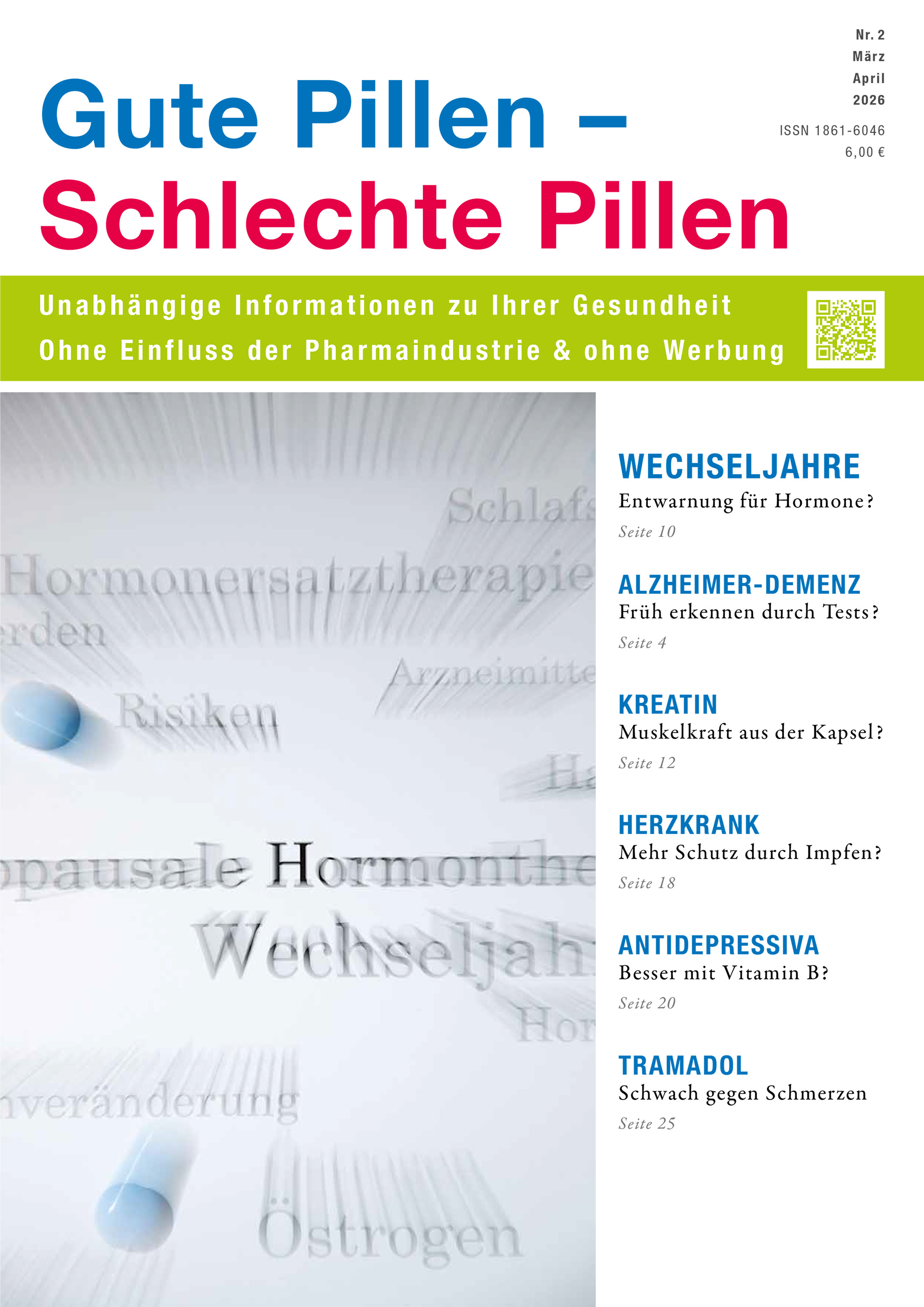 Nr. 2 März/April 2026 - Gute Pillen - Schlechte Pillen