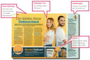 Werbeanzeige aus der Zeitschrift Bella für Keltican.